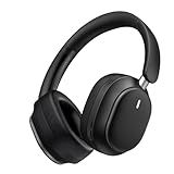 Pointcinco Hybrid Active Noise Cancelling Headphones, Over Ear Bluetooth 6.0 Wireless Headphones, 50H Playtime, Deep Bass, HiFi Stereo Sound, Lightweight Foldable for Travel, Home and Office（Black）