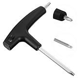 Nogeqi Golf Driver Tool, 2 in 1 Golf Torque Wrench for T20 and T25, Adjustment Tool with Plastic Handle, Portable Driver Tools Golf Accessories for Club Driver Equipment(Black)