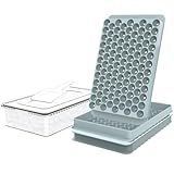WIBIMEN Mini Ice Cube Trays for Freezer with Lid, 0.55" Pebble Ice