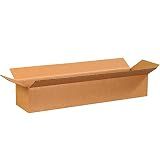 BOX USA Shipping Boxes 24"L x 6"W x 4"H 25-Pack Long Corrugated Boxes for Moving, Shipping, Mailing, Packing, Packaging and Storage