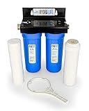 Camco Hydro Life Premium Dual Water Filtration System | Filters Sediment Chlorine & More |Perfect for Organic Fruits, Vegetables & Urban Gardens | Helps Create More Vibrant Flowers | (52710)