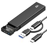 Xiaobi M.2 NVMe SSD Enclosure, Tool-Free Installation, USB 3.2 Gen 2 (10 Gbps) to NVME M-Key/(B+M) Key PCIe NVMe Adapter Support UASP and Trim, for SSDs 2230/2242 /2260/2280