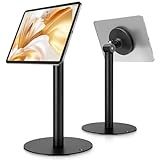 monTEK Anti-Theft Tablet Stand, Frameless Universal Tablet Kiosk with Security Lock Fit 7”-15” Screen Size, Compatible with IPad Pro/Air/Mini and Samsung Tab, Black