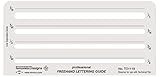 ALVIN TD1119, Lettering Aid Template with 4 Size Options
