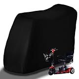 Sqodok Mobility Scooter Storage Cover, 420D Waterproof Wheelchair Cover for Storage, Mobility Scooter Accessories for All-Weather Outdoor Protection Dust Cover, 55" x 26" x 36"