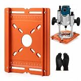 Aluminum Alloy Wood Router Slotting Bracket, Adjustable Width Router Guide