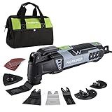WORKPRO Oscillating Multi-Tool Kit for Christmas, 3.0 Amp Corded Quick-Lock Replaceable Oscillating Saw with 7 Variable Speed, 3° Oscillation Angle, 17pcs Saw Accessories, and Carrying Bag