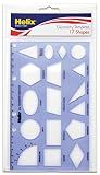 Helix - Geometryshapes Drawing Template - 17 Shapes - 20cm