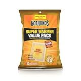 HotHands Body & Hand Super Warmers - Long Lasting Natural Odorless Air Activated Warmers - Up to 18 Hours of Heat - 10 Individual Warmers