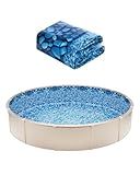 VEVOR 18-ft Round Above Ground Pool Liner, Overlap Pool Liners, Standard Gauge Vinyl, 48-to-54inch Wall Height, Designed for Steel Sided Above-Ground Swimming Pools