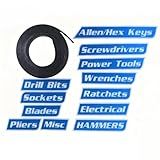 Magnetic Toolbox Labels, 3D-Printed Tool Box Labels, Tool Box Organize Accessories, Reusable Labes for Steel Toolboxes, Carts, Drawers, and Cabinets (Blue, 36)