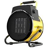 Karveden Outdoor Heater for Patio, Portable Space Electric Heater for indoor use, Super Long Cord, Overheat Protection, Small Fan for Greenhouse, Garage, Office, Outside, Tent, Room