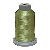 Glide 40 wt Trilobal Polyester 1000 m (1100 yd.) spool - Celery