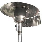 Patio Heater Focusing Reflector Shield - Heat Directional Replacement for Outdoor Propane Heaters, Adjustable and Foldable Dome Heating Reflector