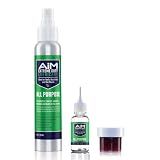 PlanetSafe Lubricants Home & Industrial Gym Equipment Maintenance Kit: AiM Extreme Duty Lubricant & AiM Grease Bundle with Precision Applicator - Small Kit