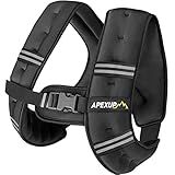 APEXUP 10lbs Weighted Vest Men Women, Weight Vest for Women Workout Equipment for Strength Training Running (Black)