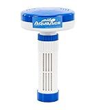 AquaAce Premium Hot Tub and Spa Floater Dispenser for 1 Inch Bromine or Chlorine Tablets. Adjustable Release with 13 Settings for Maximum Flow Control