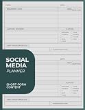 Social Media Planner: Organize and Schedule Posts Efficiently | For Marketing Managers and Content Creators