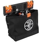 Klein Tools BC510S Bucket Work Center Hardware Tool Pouch with Carabiner, Magnetic, S Hook Rail System Accessory for Lineman Tools