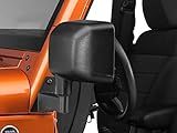 Barricade Side Mirror Relocation Kit; Textured Black Compatible for 07-18 Jeep Wrangler JK
