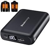 Veauney 7.4V 5V 18400mAh Heated Vest Battery Pack Compatible with ORORO, 7.4V Battery Pack for Heated Vest, with LED Display Portable Power Bank for for Weamest, for TODWARM, for Wulcea(No for 12V)