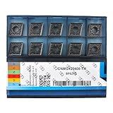 CDBP Carbide Turning Inserts CNMG 432 TM / CNMG120408 for Semi-Finishing Cutting Steel, Cnmg Insert for Metal Lathe Turning Tools, 10 PCS