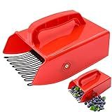 1/2/4 Pack Berry Picker, Berry Pickers and Rakes with Metallic Comb and Ergonomic Handle for Easier Berry Picking, Blueberry Rake Scoop for Blueberries, Lingonberries and Huckleberries(1 Pack)