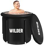 Wilder XL Ice Bath Cold Plunge – 86 Gallon Portable Ice Bath Tub for Recovery and Cold Water Therapy – Triple Insulated