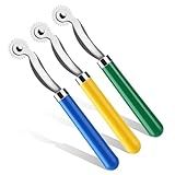 Nitlak 3 PCS Tracing Wheel,Tracing Wheel Sewing Tool, Plastic Handle Stainless Steel Pounce Wheel,Tracing Wheel for Sewing Patterns, Tracing Wheel Tool for Leathercraft, Professional Marking Spacer