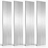 Tlence 4 Pack Aluminum Flat Bars, 1/4" Thickness x 3" Width x 12" Length Aluminums Plate Sheet, 6061 General Purpose Aluminum Rectangular Strip, Square Solid Extruded Metal Slats Mill Stock