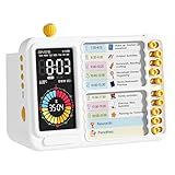 Electronic Visual Timer with Planning Board Pen Holder for Kids - 99 Mins Countdown Timer, Dry Erase Task Board, Daily Schedule & Chore Chart - Time Management & Goal Setting Tool for Home, Classroom