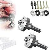 Electric Drill Angle Grinder Connecting Rod Set, 10mm Conversion Angle Grinding Adapter Connecting Rod Kit With Spanner For Cutting Disc, Polish Disc And Polish Sponge (2 Set)
