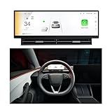 10.88 Inch Head Up Display Compatible with Tesla Model 3 2017-2023 Model Y 2019-2024, Smart Dashboard Touch Screen Instrument Cluster Display with Wireless CarPlay/Android Auto/Camera/Air Vent