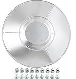 Generic NCZH Patio Heater Reflector Shield, Aluminum Heat Reflector Shield Top for Propane Outdoor Heaters, Replacement Parts(3-Hole Mount, 33"" Diameter Round), Stainless Steel