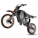 Windone RM7 Electric Dirt Bike for Teens & Adults, 48V 22.5Ah, 37MPH & 45-Mile Electric Motorcycle, 2200W Ebike, 14"/12" Off-Road Tire E-Bike, Dual Hydraulic Brakes, Full Suspension, Fit Age 13+
