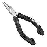 ENGINEER PS-04 Compact Precision Compact Flat Nose, Long Nose Pliers, Professional Grade, ESD Safe with Carbon Steel Jaws
