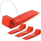 Foilswirl 4 Pack Tire Skates for Tow Truck Wrecker, Rollback Carrier Safety, Heavy-Duty Car Skate Safe Tow Truck Accessories for Car Hauler, Flat Bed, 4000 lb Working Load Limit(Orange)