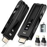 Beyn Wireless HDMI Transmitter and Receiver,2026 Upgraded LED Display,4K Decode & 1080P Output,Plug and Play Wireless HDMI Extender,Compatible with PC/Laptop/Camera/HDTV/Projector/TV Box