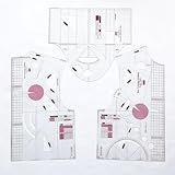 Fashion Design Sewing Ruler Set for Women's Blouse, School Student Apparel Drawing Template, Teaching Prototype Ruler