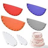 Hushee 6 Pcs Cake Arch Guide Tool Cake Decoration Tools Swag Marker Tool Piping Guide Multiple Sizes Arc Ruler Convenient for Controlling Size and Position for Cakes Piping Beginners and Bakers