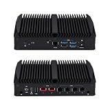 Qotom Micro Firewall Q10922H6 Processor N100,up to 3.4GHz 8G DDR5 RAM 256G M.2 SSD -4x2.5 Gigabit LAN,2x10 Gigabit LAN,Fanless,Win10/Linux 24/7