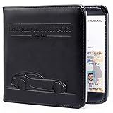 CANOPUS Car Registration and Insurance Holder, Magnetic Closure, Embossed Card Document Holder, Vehicle Glove Box Organizer, Wallet for Auto, SUV, Motorcycle, Truck, Waterproof, Car Model