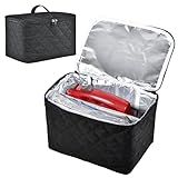 Digital Hand Mixer Carrying Bag for KitchenAid 5/6/ 7/9 Ultra Power Speed Hand Mixers, Portable Travel Storage Case Bag with Handle for Kitchen Aid Mixer Accessories (Box Only) (Black)