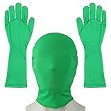 Chromakey Green Screen Gloves Hood Chroma Key Glove and Hood Invisible Effects Background Chroma Keying for Green Screen Photography Photo Video Film Make