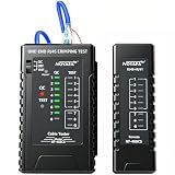 NF-468CS Network Cable Tester,RJ45/RJ11/CAT5/CAT6/CAT5E/CAT6A/ CAT7/POE Test UTP/STP Continuity Tester Ethernet Cable Mapper Phone Line CAT3, Ethernet Cable Tester, LAN Cable Test Network Tools