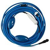 9995862-60ft Blue Cable Only Compatible with Dolphin Pool Robot Nautilus CC Plus [Non WiFi], M200, 9995862, Includes 2 Big Floats and Swivel for Tangle-Free Operation [2 Prongs]