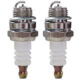 BPMR7A Spark Plugs BM6A RCJ6Y RCJ7Y WSR5F for 2-Stroke Small Engine 33CC Husqvarna 43CC 47CC 49CC 52CC Chainsaw Lawnmover Trimmer Blower Brushcutter Gas Scooters Pocket Bike ATV (2 Pack)