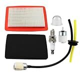 Ferilter Air Filter Fuel Line Kit for Redmax EBZ7500 Husqvarna 580BTS Backpack Blower EBZ7100 EBZ7150 570BTS 170BT 180BT 370BTS 380BTS Leaf Blower Fuel Filter Spark Plug Parts 544271501 Air Filter