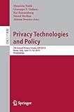Privacy Technologies and Policy: 7th Annual Privacy Forum, APF 2019, Rome, Italy, June 13–14, 2019, Proceedings (Security and Cryptology)