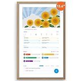 ApoloSign 15.6-inch Digital Calendar: Dual Mode Calendar with Google Play & Multi-calendar Sync, Electronic Planner & Chore Chart, Smart Touchscreen, Interactive Display for Family Schedules (Teak, 15.6")